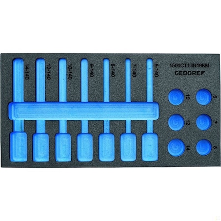 Gedore Check-Tool Module Empty, 2957647 EI-1500 CT1-IN 19 LKM