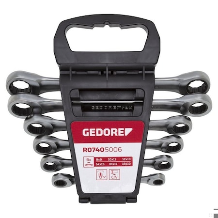 Gedore Double Combination Ratchet Wrench Sets 3300898