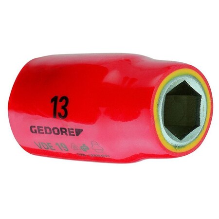 Gedore 1/2" Drive Insulated Socket Metric VDE 19 16