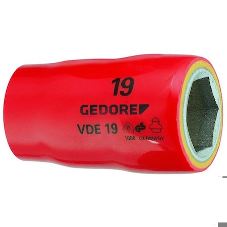 Gedore 1/2" Drive Insulated Socket Metric VDE 19 22