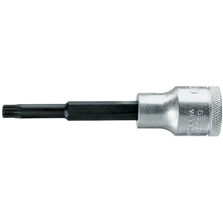 Gedore Screwdriver Bit Socket, 1/2", Long Xzn M14 INX 19 L 14-100