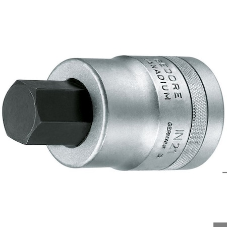 Gedore Screwdriver Bit Socket, 1", 27mm IN 21 27