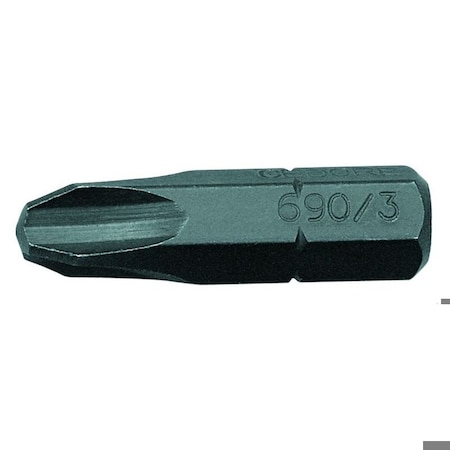 Gedore Screwdriver Bit, 1/4", Value Pack, Ph3 690 3 S-010