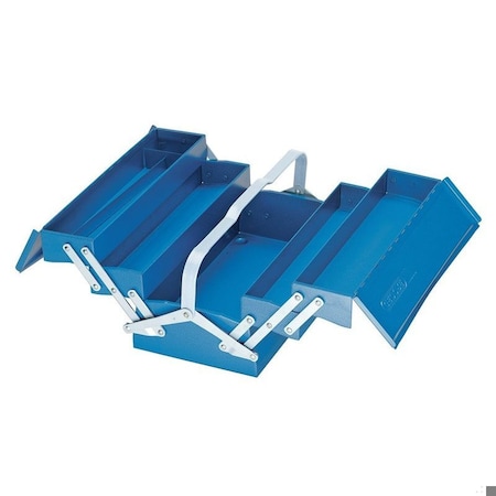Gedore Tool Box, Steel, Blue, 16-1/2 in W x 9 in D x 8 in H 1265 L