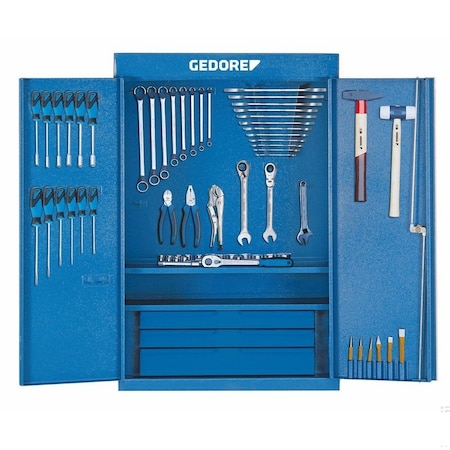 Gedore Tool Cabinet, Tool Assortment S 1400 1400 G