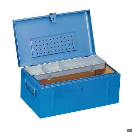 Gedore Tool Box, Sheet Steel, Blue, 27-1/2 in W x 15-1/4 in D x 12-1/2 in H 1440-70