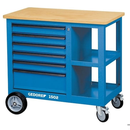 Gedore Mobile Workbench with 6 Drawers and Vice 6620620