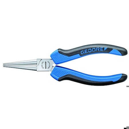 Gedore Round Nose Pliers, 6-1/4", Overall Length: 160mm 8122-160 JC