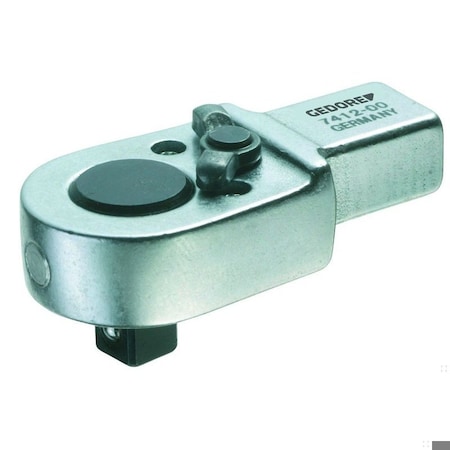 Gedore Torque Wrench Head, Ratchet, 9x12, 1/4" 7412-00