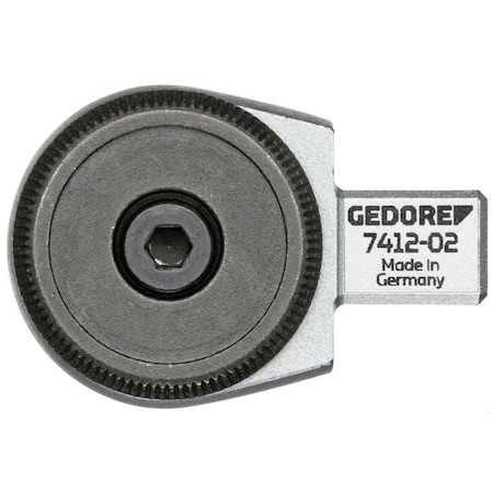 Gedore Torque Wrench Head, Ratchet, 9x12, 1/2" 7412-02