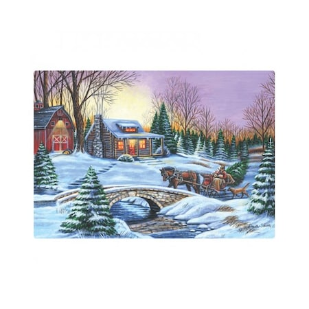 Hoffmaster 10" x 14" Over the River Paper Placemats, PK1000 311124