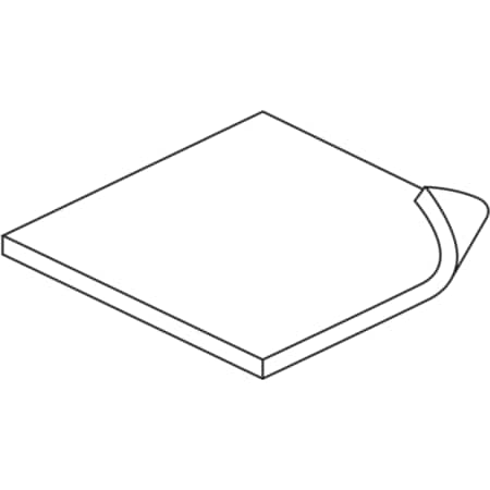 Zoro Select Foam Sheet, Closed Cell, 12 in W, 12 in L, 1/16 in Thick, Black ZUSANSR-FR-201