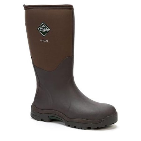 Muck Boot Co Women's Wetland Tall Rubber Boot, Plain Toe, 14 in Height, Brown, 6 WMT-998K-BRN-060