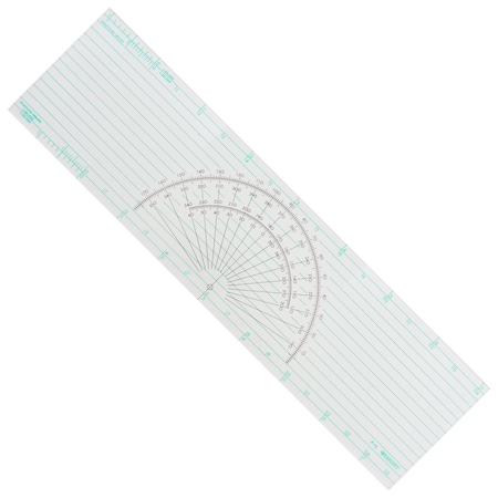 Westcott Protractors, Course Protractor Plotter Ruler, 15" P-72