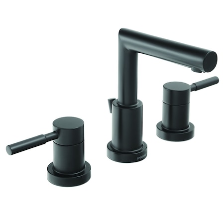 Speakman Manual Widespread Faucet, 6" to 12" Mount, Matte Black 3 Hole SB-1021-E-MB