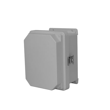 Vynckier Twist Latch Electrical Enclosures, 13.32 in H, 5.6 in D, 11.32 in W, NEMA 4X, Fiberglass RVJ1210HWLL2
