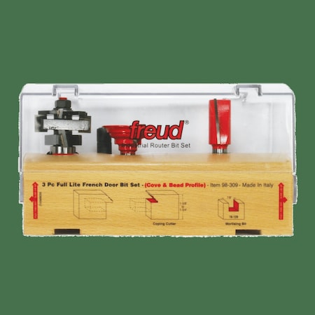 Freud Piece French Door Bit Set, 3 98-309