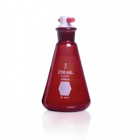 Kimble Chase Erlenmeyer Flask, 250mL, Red 26610-250