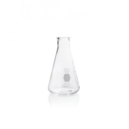 Kimble Chase Erlenmeyer Flask, 500mL, Clear 27050-500