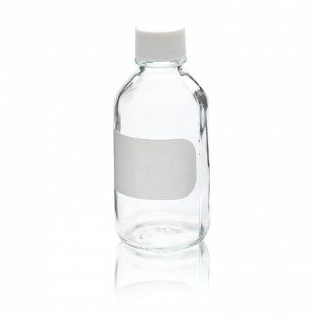 Wheaton Clear Reagent Glass Bottle, Label, PK 6 220223