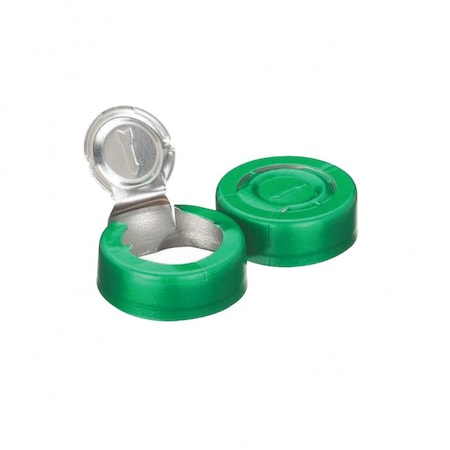 Wheaton Green Unlined Aluminum Seal, Te, PK 100 224193-07