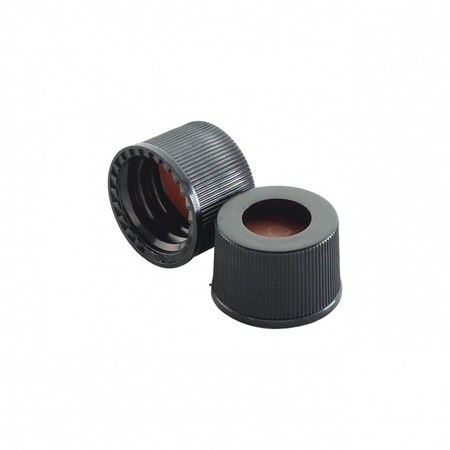 Wheaton Black PP Preassembled Screw Caps, PK100 242760