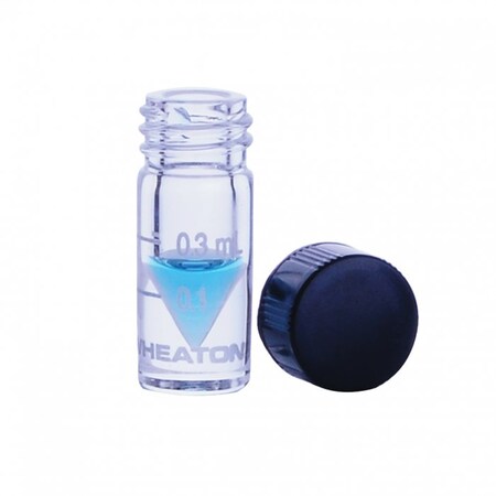 Wheaton Vial, Clear, 0.3mL, Neck Size 13-425, PK12 W986273NG