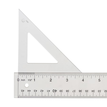 Westcott Triangles, 4" Styrene triangle -45/90 S450-4