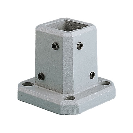 Nvent Hoffman COMPACT Series 4 Base Bracket, fits 80x80mm, Lt Gray, Steel CCS8BBLG
