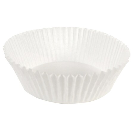 Hoffmaster Fluted Bake Cup, 6-1/2", White, PK500 BL350-6-1/2