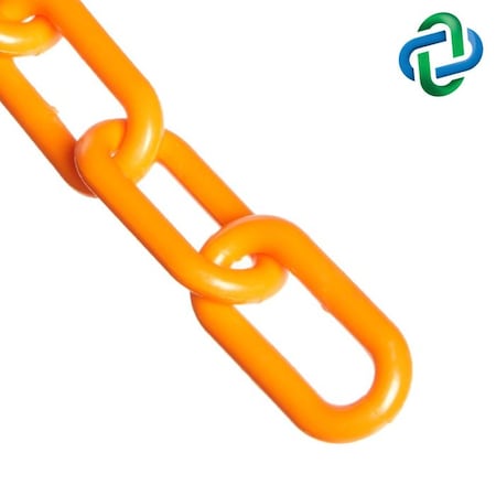 Mr. Chain Safety Orange Plastic Chain 1"(#4, 25 mm 10012-100