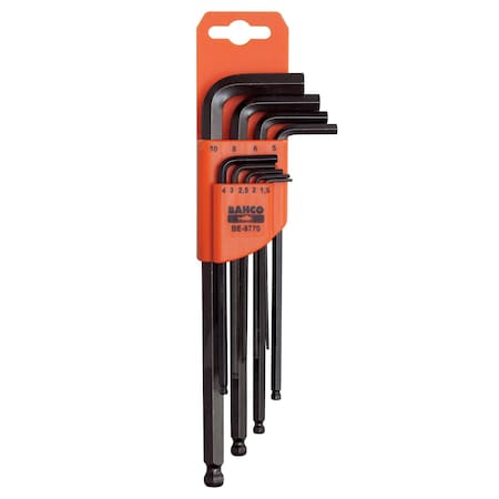 Williams 9 Piece Metric L-Shape Hex Key Set, 13609 13609