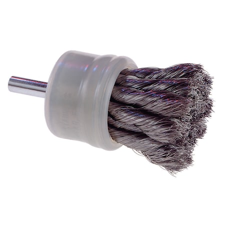 OSBORN Knot Wire Coated End Brush, Stainless, 1" 0003004000