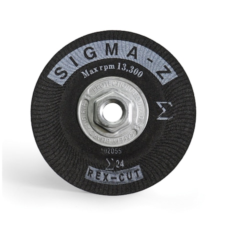 Rex Cut Depressed Center Grinding Wheel, Type 27 730040