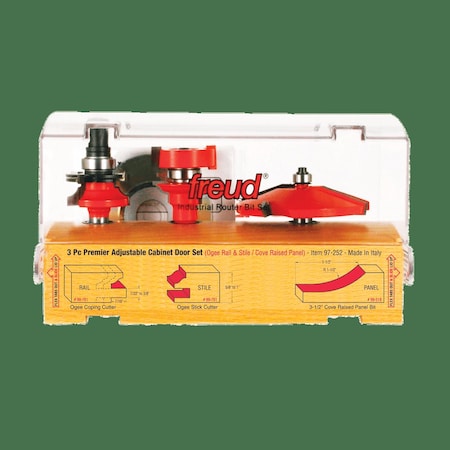 Freud Piece Premier Adjustable Cabinet Bit Set 97-252