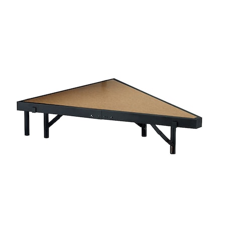 National Public Seating Stage Pie Compatible with a 3 Ft. x 8 Ft. x 8" Stage, Hardboard Floor SP368HB