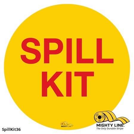 Mighty Line Spill Kit, Floor Sign, Industrial Streng, SPILLKIT36 SPILLKIT36