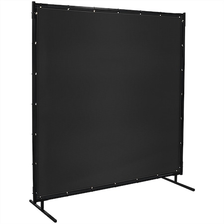 Steiner Welding Screens, Vinyl-Laminated Polyester, 8 ft W., 8 ft H., 13 oz, Black 536-8X8
