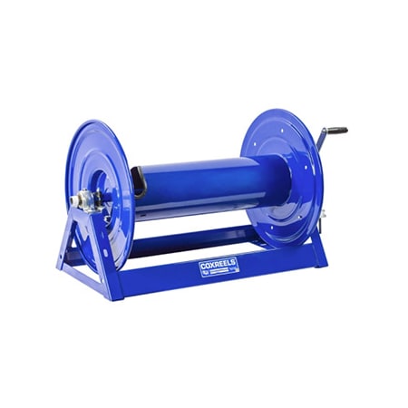 Coxreels Storage Hose Reel, Motor Rewind, 12V, 1/3HP 1185-2028-E-BYXX