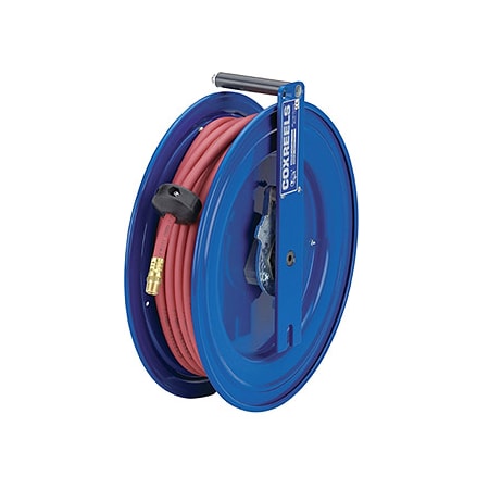 COXREELS Spring Return Hose Reel, 1/4 in Hose Dia., 25 ft Length, 5,000 psi SL17L-H125