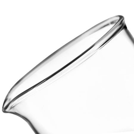 Eisco Scientific Beakers, Pack of 6 - 1000mL, Borosilicate Glass, 100mL grads, Low form BK0112