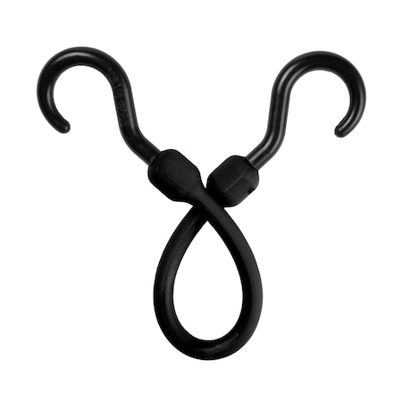 The Perfect Bungee Easy Stretch Cord 12", Black PC12BK