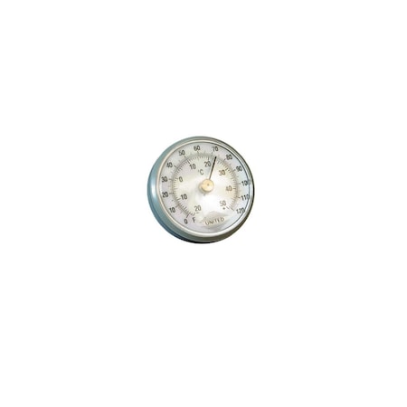 United Scientific Dial Thermometer, -20 to 50C 0 to 120F THMR01