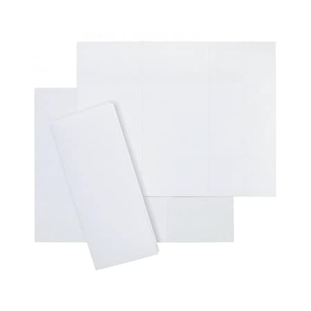 Hoffmaster Tray Ticket, White, (3) Panel, Perf, PK500 730100