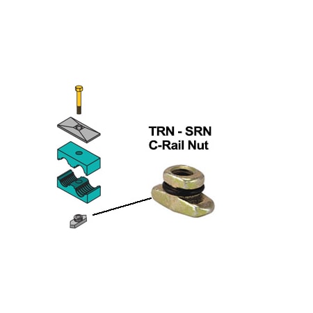 Foster Beta Twin, C-Rail Nut, 5/16", Group 2-5 TRN2-5