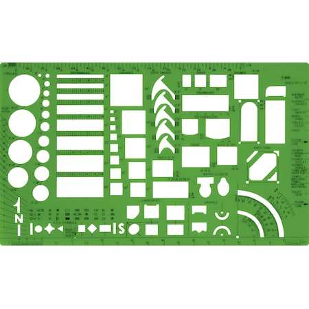 Westcott Templates, Architectural Template T-806