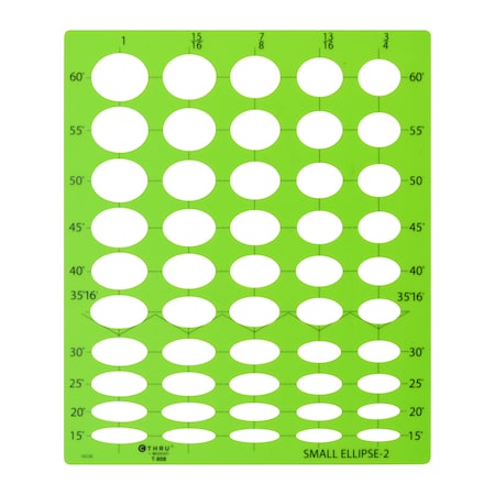 Westcott Templates, Small Ellipse Template No 2 T-808
