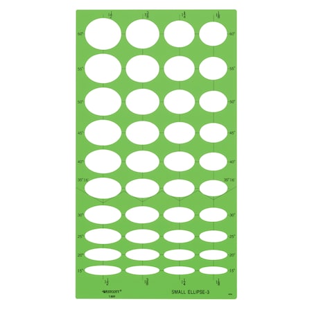 Westcott Templates, Small Ellipse Template No 3 T-809