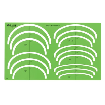 Westcott Templates, Large Ellipse TemplateNo 2 T-811