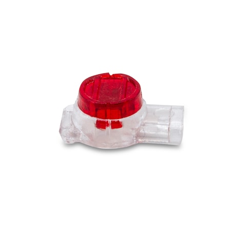 Triplett Insulation-Displacement Wire Connector, 19 AWG Max, 3 Port, Red, Plastic Insulation, 300 V, 100 PK URC-100PK